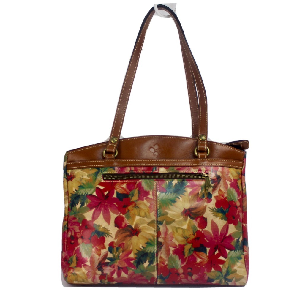Patricia Nash Poppy Leather Tote Shoulder Bag